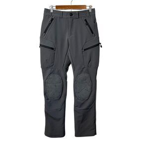 FORLOH Men's AllClima Stretch Woven Hunting Pant 30 Tall Gray Knee Pad